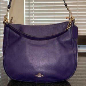 COACH ELLE PURPLE LEATHER BAG EXCELLENT!!!!